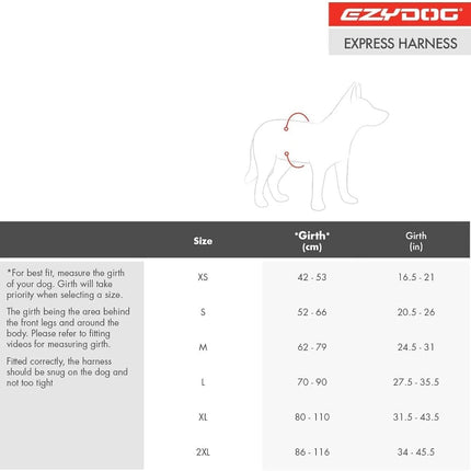 EzyDog Express Harness - Comfortable Dog Harness for Small, Medium and Large Dogs, Easy to Fit, Padded, Reflective (2XL, Green Camo)
