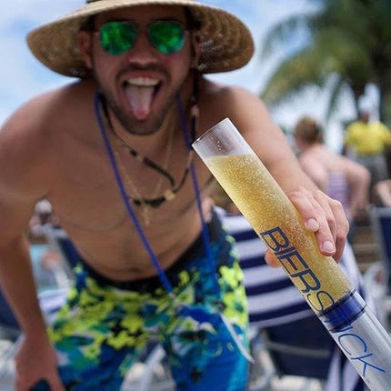 Bierstick 2.0 Beer Bong Syringe - College Gift Party Tool - Perfect for Tailgating, Spring Break, and Boat Parties - Funnel Holds 24oz with Removable Mouthpiece