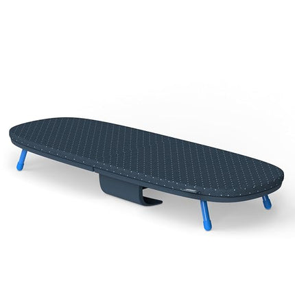 Joseph Joseph Pocket Plus Folding Space-Saving, Compact table-top Ironing Board, Black/Blue