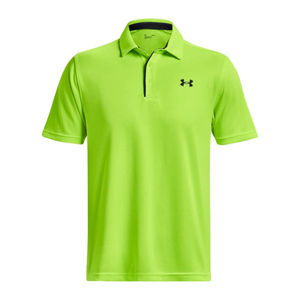 Under Armour Men's Tech Golf Polo, (369) Lime Surge / / Black, S Tall