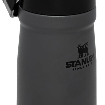 Stanley IceFlow Stainless Steel Water Jug with Straw, Vacuum Insulated Water Bottle for Home and Office, Reusable Tumbler with Straw Leak Resistant Flip, Charcoal, 17 OZ