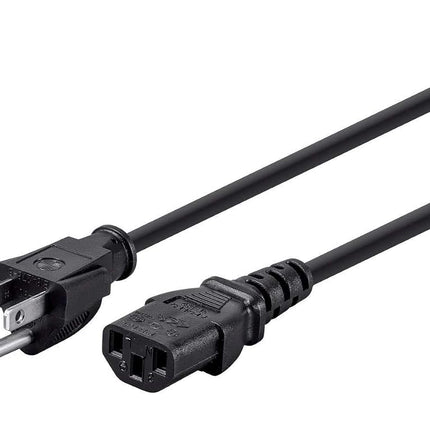 Monoprice 20ft 18AWG Power Cord Cable w/ 3 Conductor PC Power Connector Socket, 10A (NEMA 5-15P to IEC-320-C13)