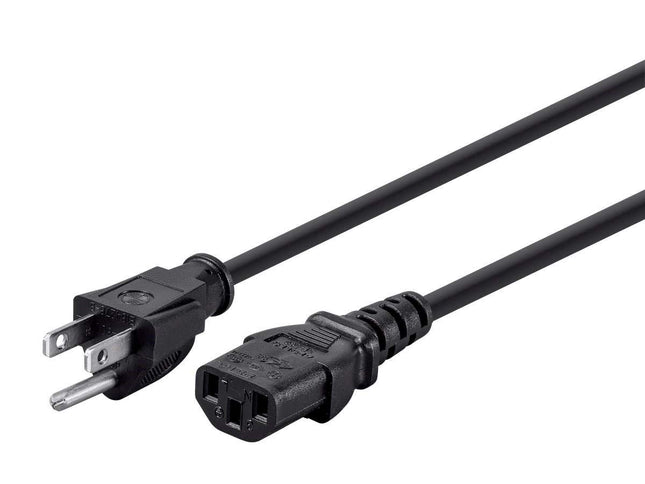 Monoprice 12ft 18AWG Power Cord Cable w/ 3 Conduct