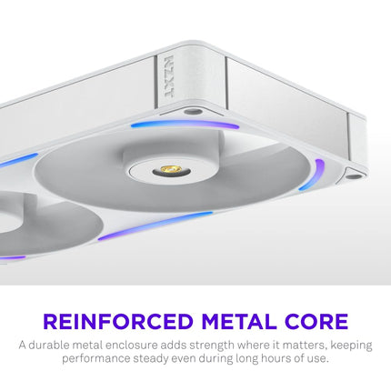 NZXT F280X - 280mm Single-Frame PWM RGB Performance Fan - White