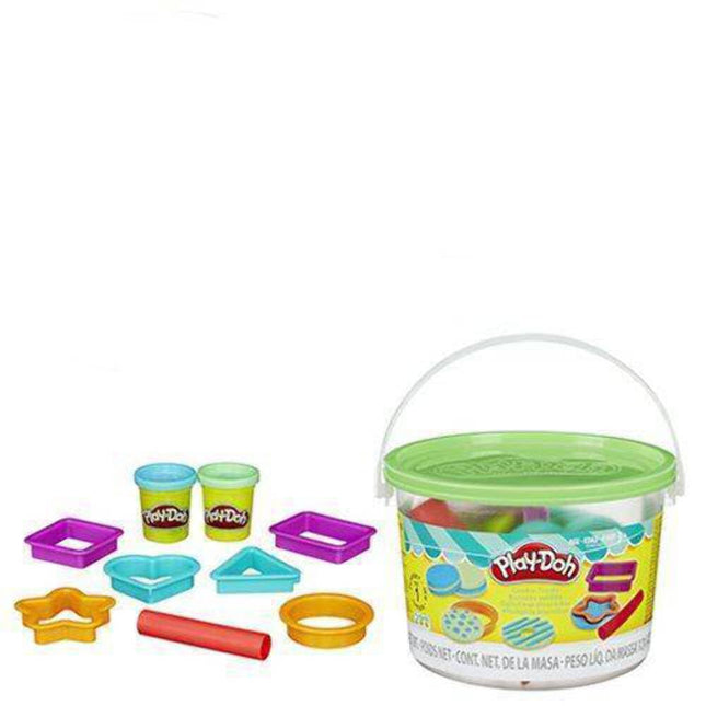 Play-Doh Mini Bucket Cookies Set - 7 Tools, 3 Cans of Play-Doh Brand Modeling Compound - For Kids Aged 3+