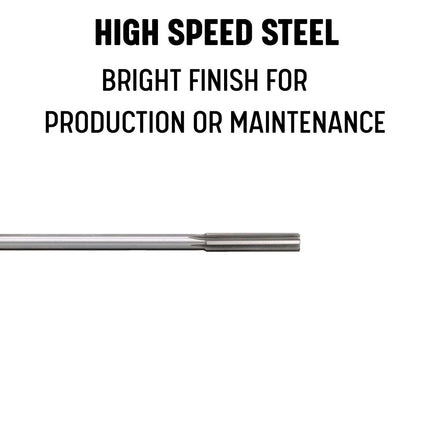 Drill America DWRR.1145 HSS Chucking Decimal Reamer, 0.1145"