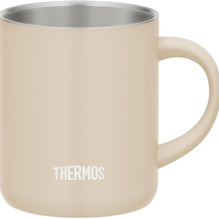 Thermos JDG-352C BE Vacuum Insulated Mug, 11.8 fl oz (350 ml), Beige