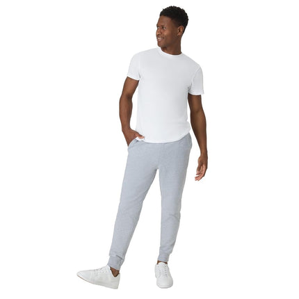 Hanes Men's Originals Cotton Joggers, Jersey Sweatpants Pockets, 30" Inseam, Light Steel, Medium