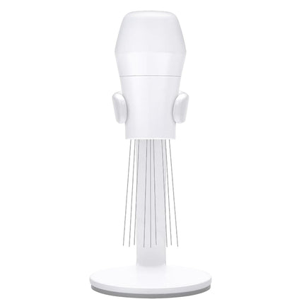 Normcore WDT Tool V3 - Espresso Distribution Tool with Stand - 9 Prong Needle Espresso Stirrer - 0.25mm / 0.3mm Thick Customized Needles - Built-in Magnet Handle with Stand - Non-Stick Coating White