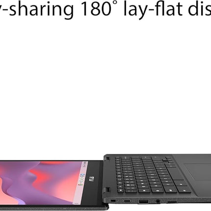 ASUS 14" Chromebook Portable Laptop - 14" FHD LED Display, 8-Core MediaTek Kompanio 520 Processor, 4 GB RAM, 64 GB eMMC, WiFi 6, Chrome OS, 15H Long Battery Life, Net Weight 1.45Kg