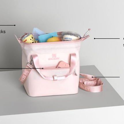 Sac isotherme souple Stanley All Day Julienne et boîte à lunch de 7 litres | 10 canettes avec poignées et sangle | Reste frais pendant des heures | Sac de voyage isotherme zippé | Sans BPA | Prune