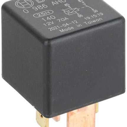 Bosch 0986AH0082 Power Relay 12V 70A, IP5K4, Operating Temperature from -40 Degree to 125 Degree C, 4 Pin Relay Without Holder