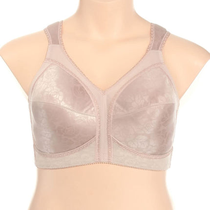 Playtex Women's 18 Hour Comfort-Strap Wireless, Full-Coverage Bra, Single Or 2-Pack, Cafe Au Lait (Nude), 38DD
