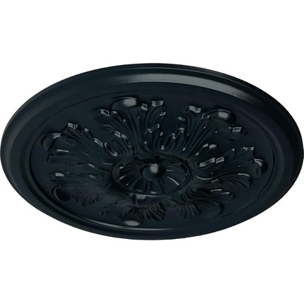 Ekena Millwork CM12LENSF Legacy Acanthus Ceiling Medallion, Hand-Painted Night Shade, 12 3/4" OD x 7/8" P (Fits Canopies up to 3 1/2")