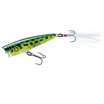 Yo-Zuri 3DB Popper Floating Lure, Prism Frog, 3-In