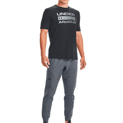 Under Armour Men's Standard Team Issue Wordmark Short-Sleeve T-Shirt, Black (001)/Steel, X-Large Tall