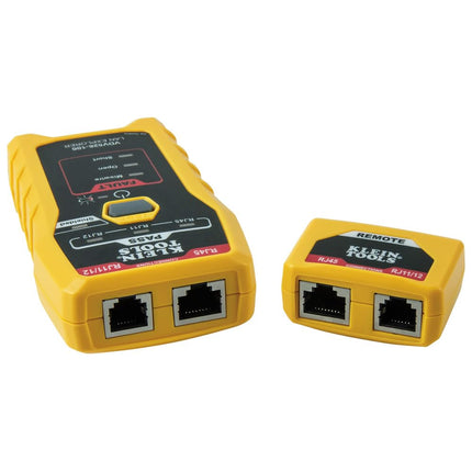 Klein Tools 80093 Cable Tester, VDV LAN Kit with LAN Tester, Pass Thru Crimper, CAT6/CAT5e Plugs and Strain Relief Boots, 5-Piece