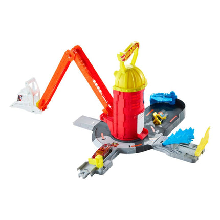 Hot Wheels City Super Fire Station Rescue Playset & Toy Fire Truck