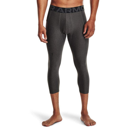 Under Armour Men's Fitness HG 3/4 Comp Leggings, Carbon Heather / / Black (090), S Long