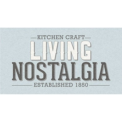 KitchenCraft Living Nostalgia 3 kg Metal Laundry Powder Tin, Kitchen/Utility Detergent Storage Box Accessory, 19 x 16 x 27 cm - Antique Cream