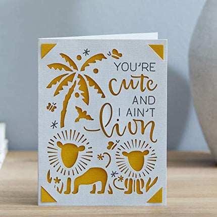 Cricut Joy Insert Cards, Grey/Black Glitter