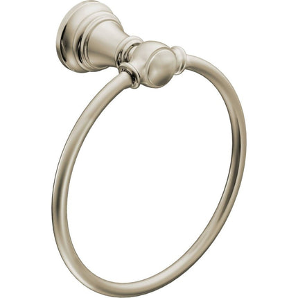 Moen YB8486NL Anneau porte-serviette Weymouth, Nickel poli