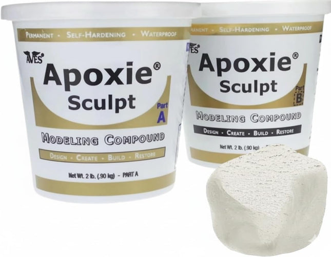 Apoxie Sculpt 4 lb. White, 2 part modeling compoun