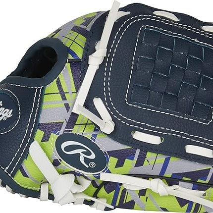 Rawlings | Remix T-Ball & Youth Baseball Glove | Left Hand Throw | 9" | Green