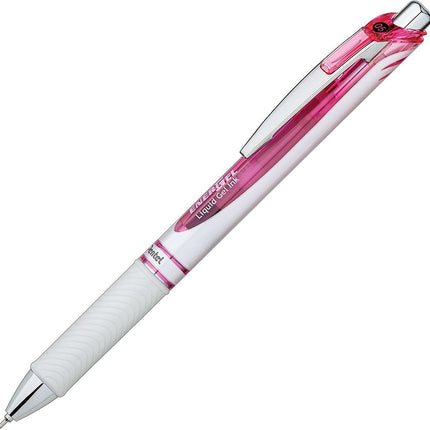 Pentel Pink BCA EnerGel Pearl Deluxe RTX Liquid Gel Pen, 0.5mm, Fine Line, Needle Tip (BLN75WBP2PA) by Pentel