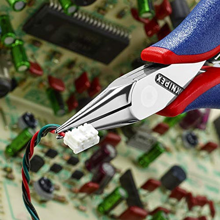 Knipex 3522115 4.5-Inch Electronics Pliers with Half Round Tips