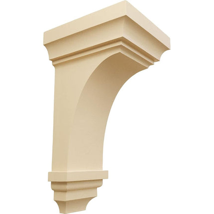 Ekena CORW07X07X14JEMA 7-Inch Width x 7 3/4-Inch Depth x 14-Inch Height Jumbo Jefferson Wood Corbel - Maple