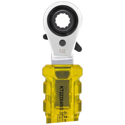 KLEIN TOOLS KT223X4-INS Lineman's Insulating 4-in-1 Box Wrench