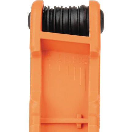 KLEIN TOOLS 70590 Juego combinado de llaves hexagonales plegables compactas, métricas y SAE, 12 llaves, acero de aleación tratado térmicamente de fuerza industrial