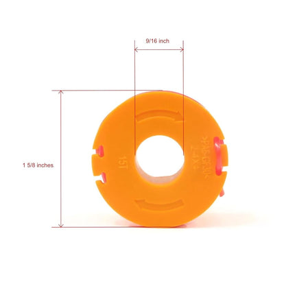 Worx WA0004 Bundle of 2, 2 packs - 10foot Spool Replacement Trimmer Line