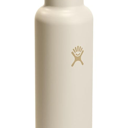 Hydro Flask Water Bottle - Insulated Stainless Steel - Straw Lid, Non Spill, Leakproof in 24 Oz Coconut Cream