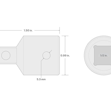 TEKTON 1/2 Inch Drive (F) x 3/8 Inch (M) Impact Reducer | SIA23101