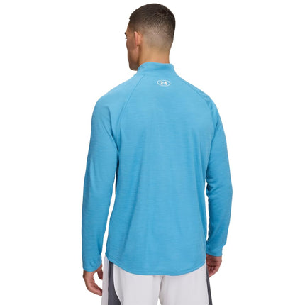 Under Armour Mens Techâ„¢ ÂHalf Zip Long Sleeve Ether Blue XXL