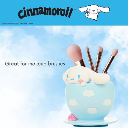 Porte-brosse à dents Cinnamoroll de collection - Gobelet pour pinceaux de maquillage/stylos, (produit sous licence officielle) par Franco