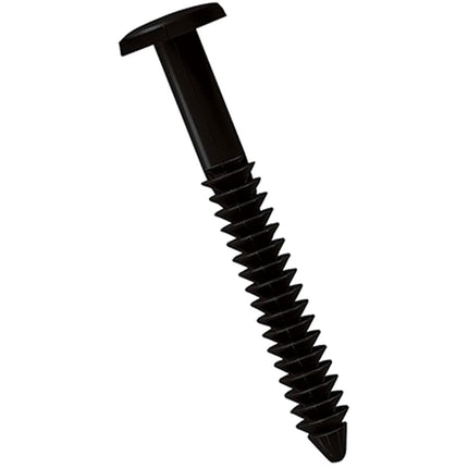 Ekena Millwork LVSL0004BL 3" Lifetime Vinyl Shutter-Lok's, Black (4/Bag)