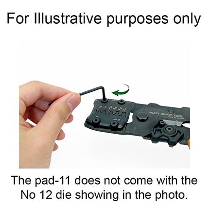 Precision Universal Crimping Tool with Inter-Changeable die Plates (Size S) Handy Crimp Tool. Made in Japan. ENGINEER pad-11