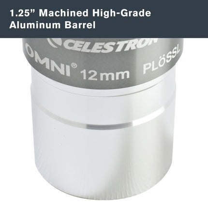 Celestron 93319 Omni Series 1.25 inch / 12mm Eyepiece, Black/Silver