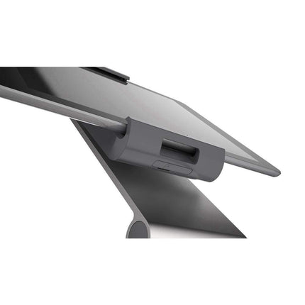 Durable Aluminium Foldable Tablet Stand - Universal Mount for 7-13" iPad, Samsung, Surface & More - Anti Theft Lockable & Rotatable 360° - Kitchen & Desk Holder