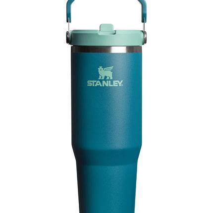 STANLEY IceFlow 2.0 Flip Straw Tumbler with Handle 20 oz | Twist On Lid and Flip Up Straw | Leak Resistant Water Bottle | Insulated Stainless Steel | BPA-Free | Coastal Teal