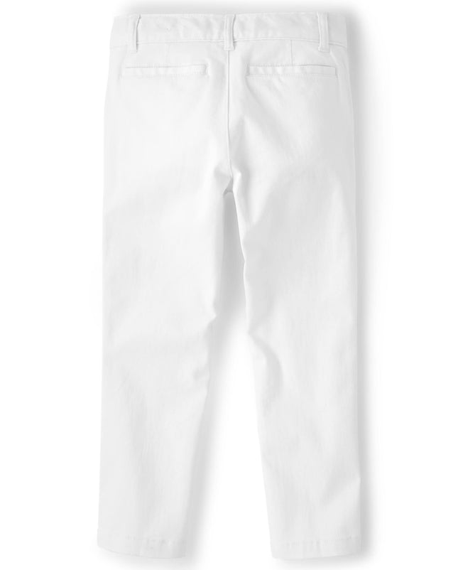 The Children's Place Boys Stretch Skinny Chino Pants, White, 4