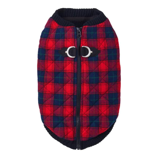 Gooby Fashion Vest Check, Red, Small