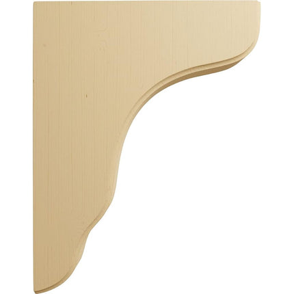 Ekena BKTW02X09X11PLAL 1 3/4" W x 8 1/2" D x 11" H Plymouth Wood Bracket, Alder