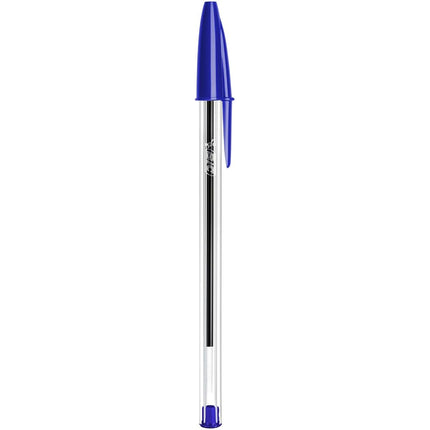 Bic Cristal Original Ballpoint Pens Medium Point 1.0mm Blue Pack Of 10