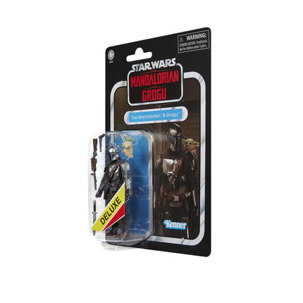 Star Wars The Vintage Collection The Mandalorian & Grogu, The Mandalorian & Grogu Deluxe 9.5-cm Collectible Action Figure
