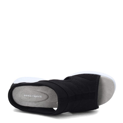 Easy Spirit Womens Traciee2 Open Toe Casual Slide Sandals, Black, Size 7.0 US / 5 UK US