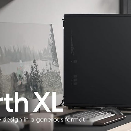 Fractal Design North XL Charcoal Black Mesh- three 140mm Aspect PWM fans included- Type C USB- EATX airflow full tower PC gaming case